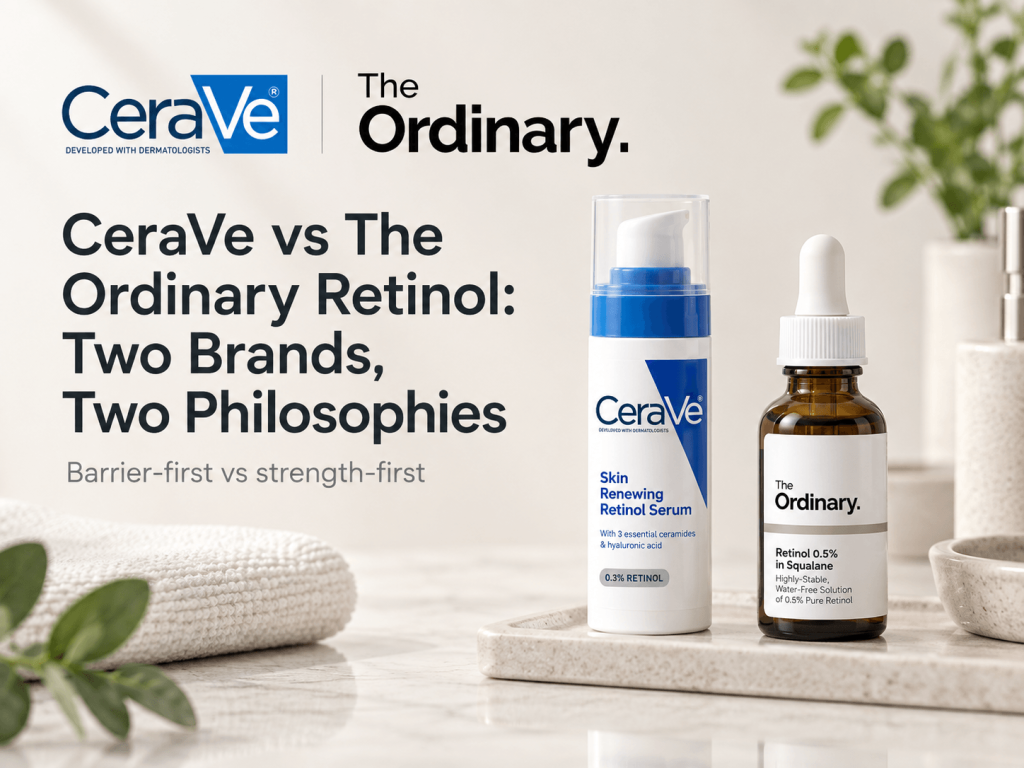 CeraVe vs The Ordinary Retinol: Two Brands, Two Philosophies