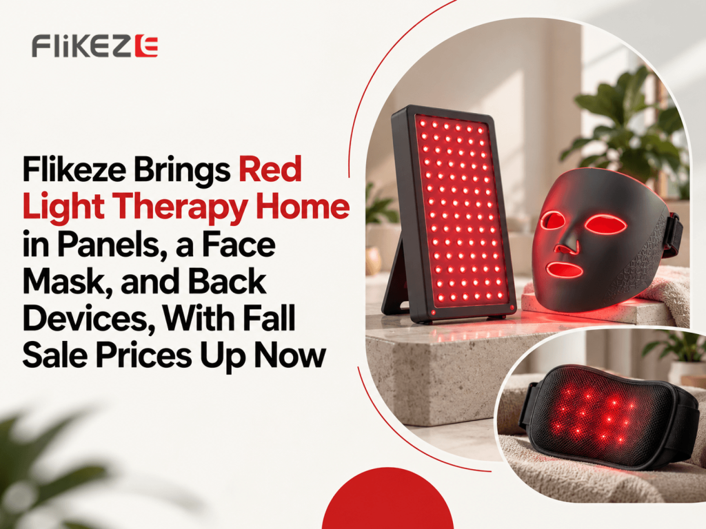 Flikeze Brings Red Light Therapy Home in Panels, a Face Mask, and Back Devices, With Fall Sale Prices Up Now